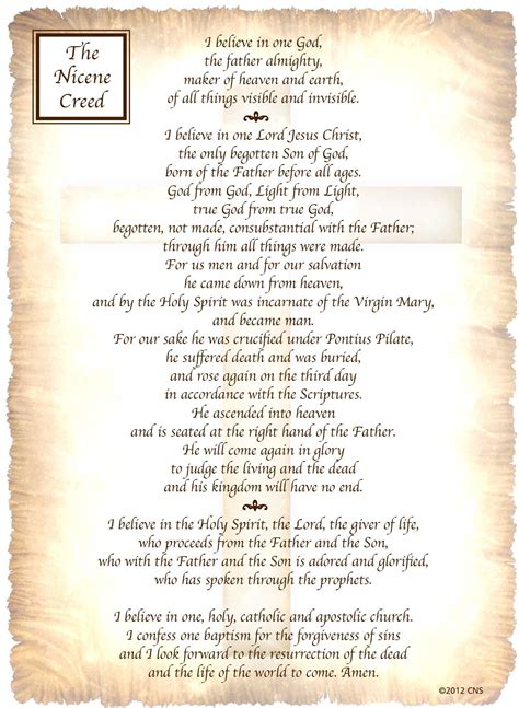 the nicene creed protestant version